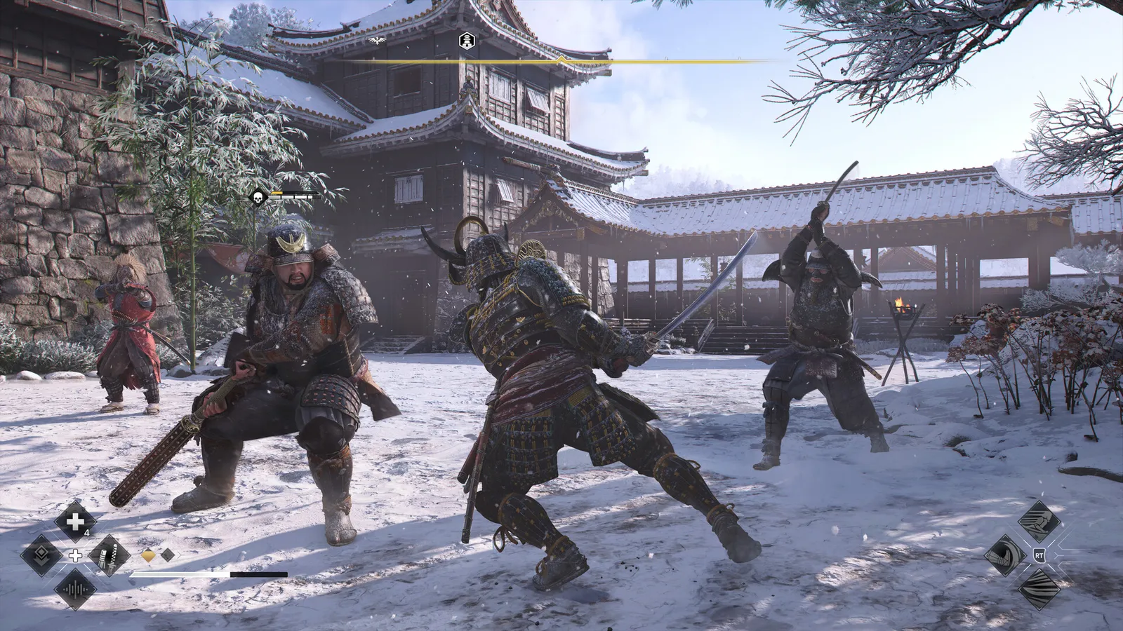 A winter landscape in Assassin's Creed Shadows