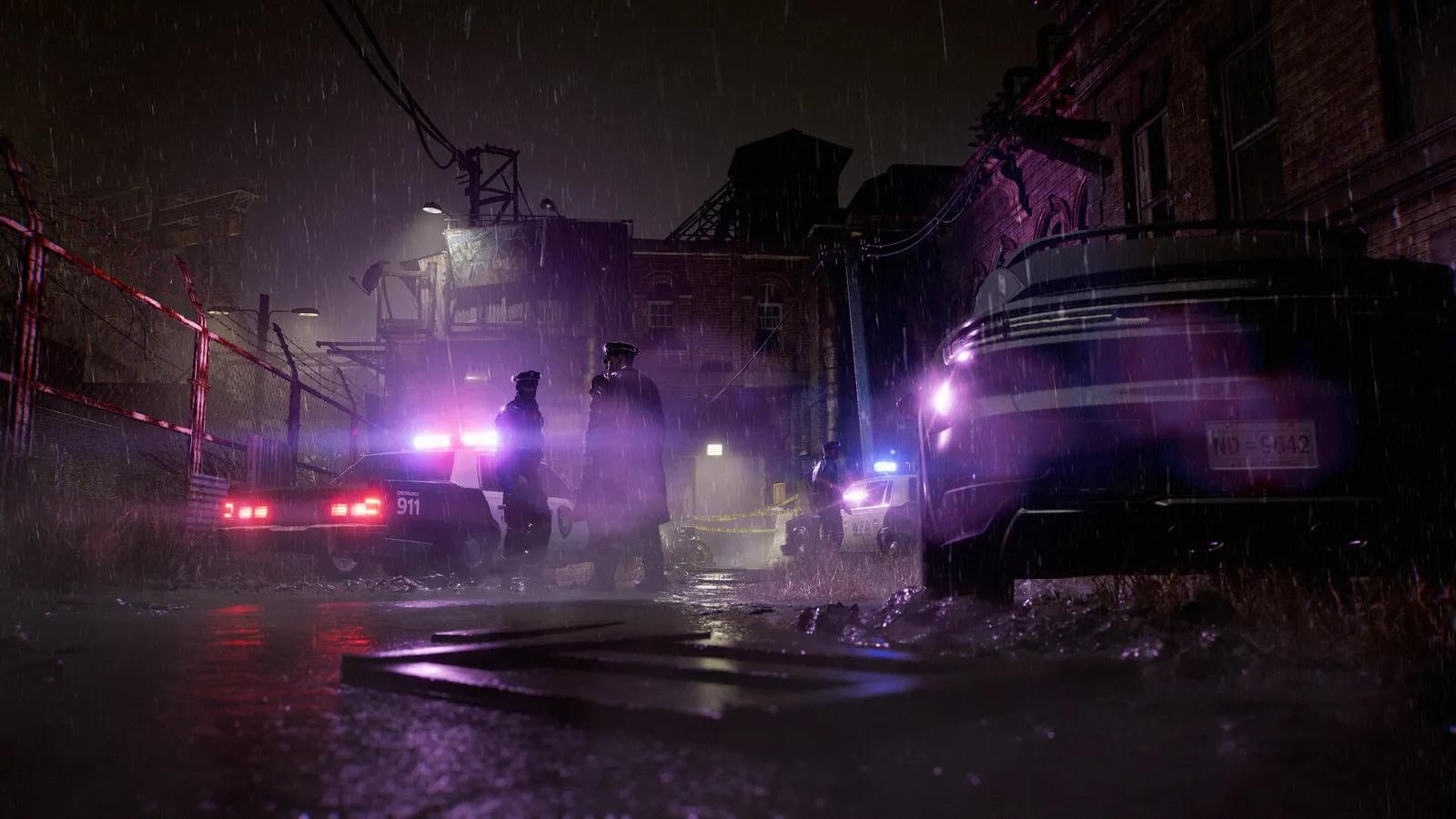 A night street in Resident Evil Requiem